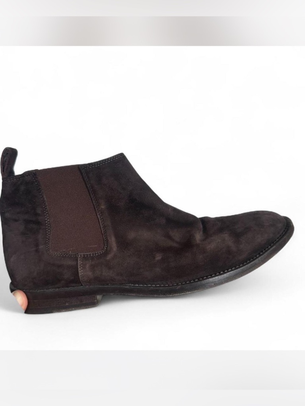 💜 Jenni Kayne Suede Chelsea Boots - Dark Brown (38.5) - Picture 5 of 7